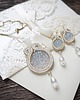 komplet biżuterii Ślubny komplet  biżuterii soutache 1