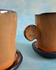 filiżanki Dwie ręcznie robione eramiczne filizanki do espresso 3