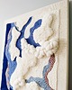 obrazy Obraz tekstylny punch needle "Wielki błękit" OD RĘKI 7