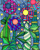 plakaty 19. ROBO-KWIATKI - rysunek, plakat. 2