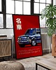 plakaty Plakat Japoński - Fiat 126 - Chrome Y2K - Druk Pigmentowy 2