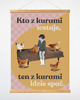plakaty Plakat kolaż, kto z kurami wstaje, dla rannych ptaszków 1