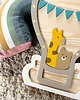 lampy do pokoju dziecka Lampka z drewna Balon niebieski NINKI WOOD 3