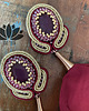 kolczyki soutache maki bordowe  - kolczyki sutasz 3