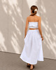 spódnice maxi Feather White - spódnica ze 100% bawełny 4