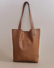 torby na ramię Duża Shopper Bag Mocha Mousse. Duża Shopperka z frędzlami skóra naturalna 1