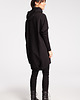 bluza z kapturem damska Bluza tunika z kapturem - czarna (B-021) 2