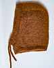czapki damskie Brązowa balaclava kid mohair i baby alpaka 6