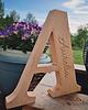 napisy dekoracyjne i tabliczki Drewniane litery dekoracyjne z grawerem 20cm 8
