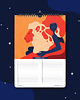 kalendarze i plannery Wieczysty kalendarz urodzinowy Zodiac 8