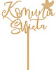 komunia - pozostałe Topper na tort Komunia Święta 1