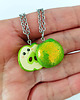 naszyjniki - inne Naszyjniki Dwie Połówki Jabłka 4