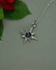wisiory Mały wisiorek róża wiatrów niebieski dumortieryt wire wrapping 1
