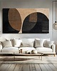 obrazy ZAKROCKA ATELIER obrazy do salonu modernistyczne 80x160cm - MARRONES 1