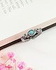 pierścionki srebrne Pierścionek Amazonit regulowany stal chirurgiczna handmade 1