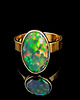 pierścionki złote Pierścionek czarny opal w złocie 585 3