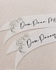 dodatki ślubne Wstęgi drukowane Dom Panny Młodej i Dom Pana Młodego eleganckie liście 1