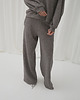 spodnie materiałowe damskie Spodnie boucle steel grey premium 3