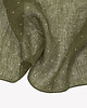 szale damskie Chusta len 100% w kolorze oliwkowej zieleni w groszki 57cm x 72cm 3