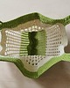 torby na ramię Bawełniana torba siatkowa handmade oliwka i ecru 2