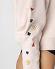 bluza bez kaptura damska Bluza Mad Hatter - pudrowy róż 1