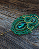 broszki Zelona broszka soutache 4