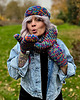 czapki damskie Czapka nieugniatająca włosów THIS IS IT MERINO 50% ,,Pokojowe granaty" 8
