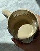 kubki i filiżanki Duży Ceramiczny Kubek Handmade 420 ml Beżowy z Owieczkami 2