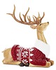 dekoracje świąteczne Figurka jeleń w czerwonym sweterku 47,5x26x9 cm 2