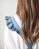 fartuchy kuchenne Lniany fartuszek retro DUSTY BLUE 2