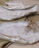 patery i talerze Zestaw trzech unikatowych pater ceramicznych, Nakrapiane fale 1