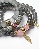bransoletki z kamieni naturalnych ACCENT-POINT  SET /10-2014/ - Pink 4