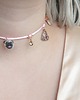 chokery Różowy choker DOGGY 3