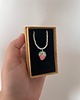 wisiory Handmade naszyjnik z koralików z plecionym owocem malinką 2