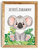obrazy i plakaty do pokoju dziecięcego PLAKAT  ZWIERZĄTKA koala dla chłopca 2
