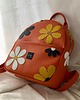 plecaki Plecak damski HIPPIE FLOWERS [POMARAŃCZ] 3