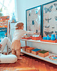 regały i półki Regał Montessori dla dzieci - HINGI Ori Baby 2 półkowy 1