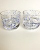 szklanki i kieliszki ZESTAW SZKLANEK RUNO- 2 SZTUKI (w kobaltowe kropki) 220ml 2
