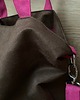 torby na ramię Torba na ramię XL - czekoladowy brąz, fuksja 4