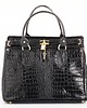 torebki do ręki Torba skórzana Shopper o fakturze krokodyla - mieści format A4 ( 6873 ) 1