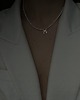 złote naszyjniki Złoty naszyjnik z białych pereł SWAROVSKI CRYSTAL z kokardką 3