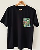t-shirt damskie Koszulka oversize z kieszonka z upcyclingu 1