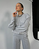 bluza bez kaptura damska Bluza Described z bawełny poduchy light grey 5