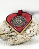 ozdoby choinkowe Ceramiczne serca z mandalą - ozdoby choinkowe 3