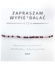 bransoletki na sznurku Bransoletka prezent - ZAPRASZAM WYPIERDALAĆ - Granat, Turmalin - ochrona 1