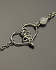 bransoletki wire wrapping Bransoletka serce kamień księżycowy wire wrapping 1