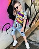 t-shirty dla chłopców T-shirt Boy DR.CROW Komiks Blue 5