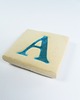 magnesy Ceramiczny magnes, niebieska literka A 3