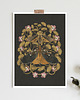 grafiki i ilustracje Moths & Maidenhair Fern, ćmy plakat, plakat botaniczny, adiantum, 3