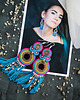 kolczyki soutache Kari L - kolczyki etno, srebro 5